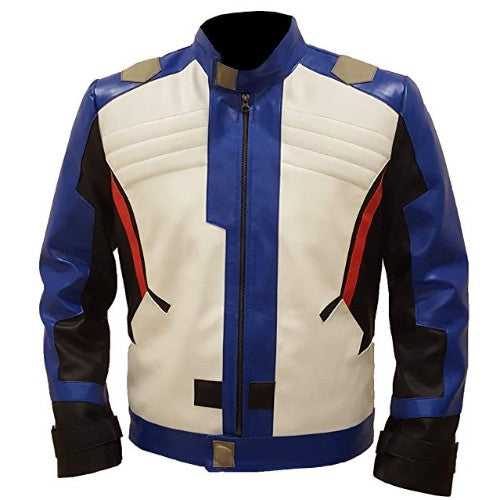 RW Authentic Sheepskine Overwatch Soldier 76 Costume Leather Jacket