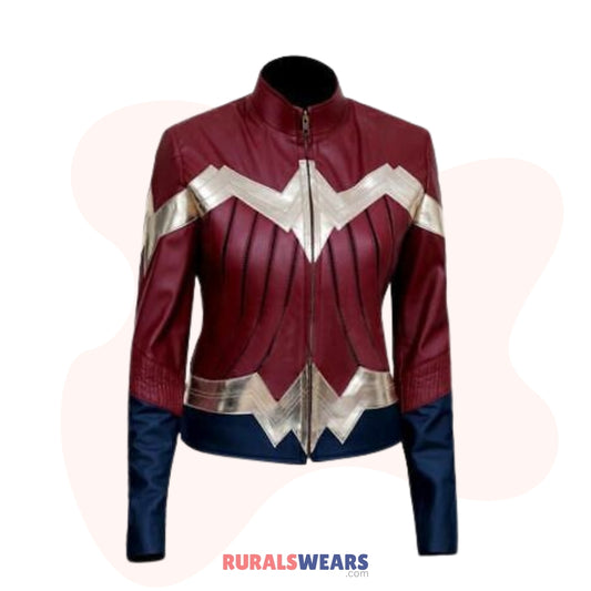 RW Authentic Sheepskin Wonder Woman New Stylish Ladies Costume Jacket