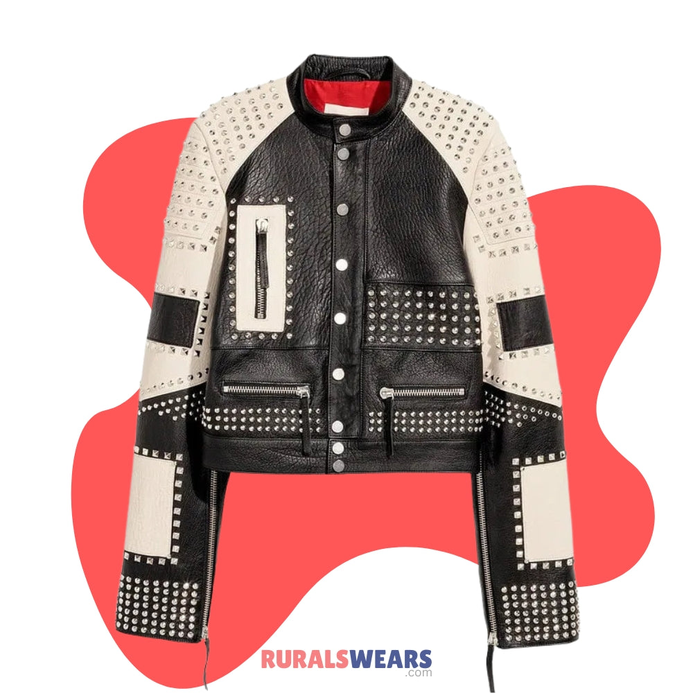 handmade-womens-black-and-white-studded-fashion-punk-stylish-leather-jacket