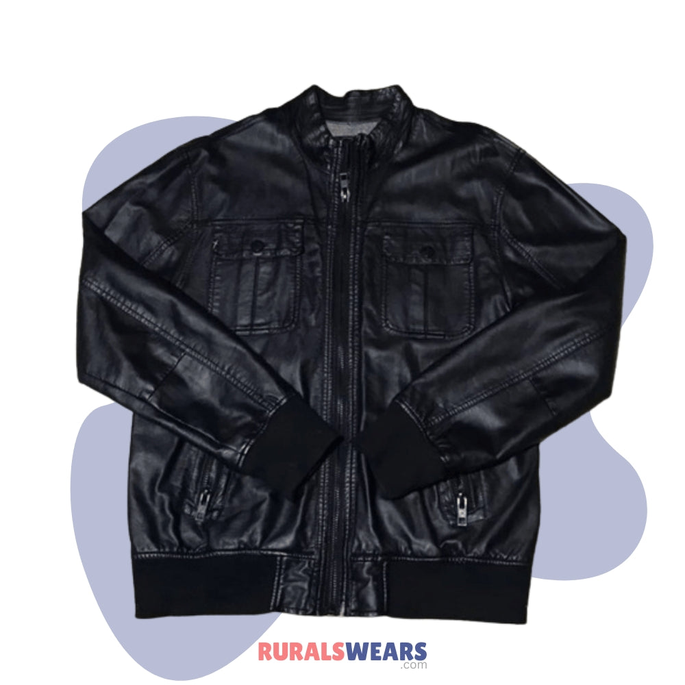 mens-legendary-goods-black-bikers-leather-jacket